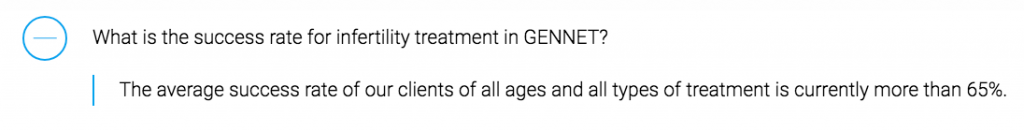 Gennet vague success rates